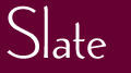 Slate masthead